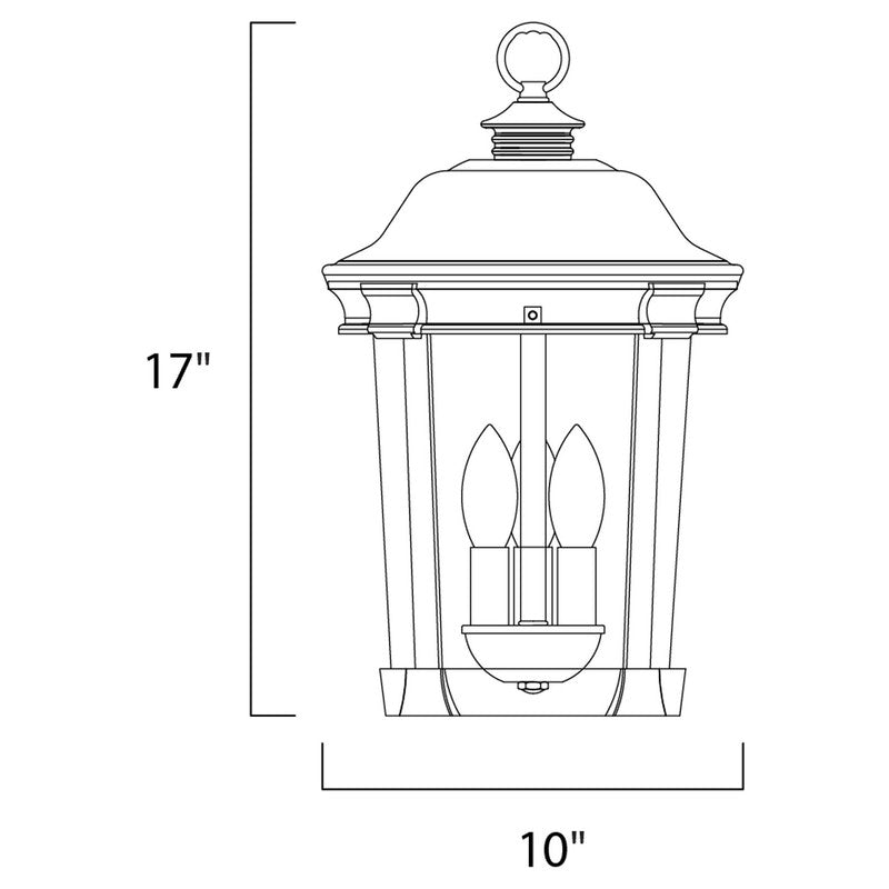 Maxim 3028CDBZ - Dover DC 3 Light 17" Pendant