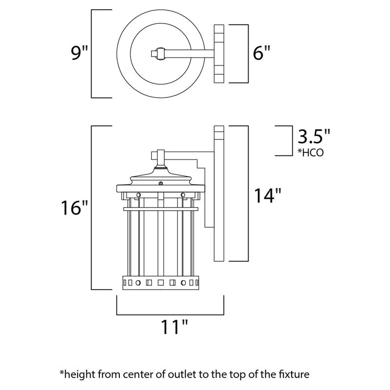 Maxim 3134CDSE - Santa Barbara DC 3 Light 16" Wall Sconce