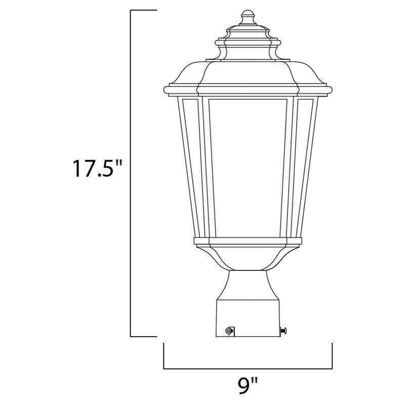 Maxim 3340WFBO - Radcliffe 1 Light 18" Post Light