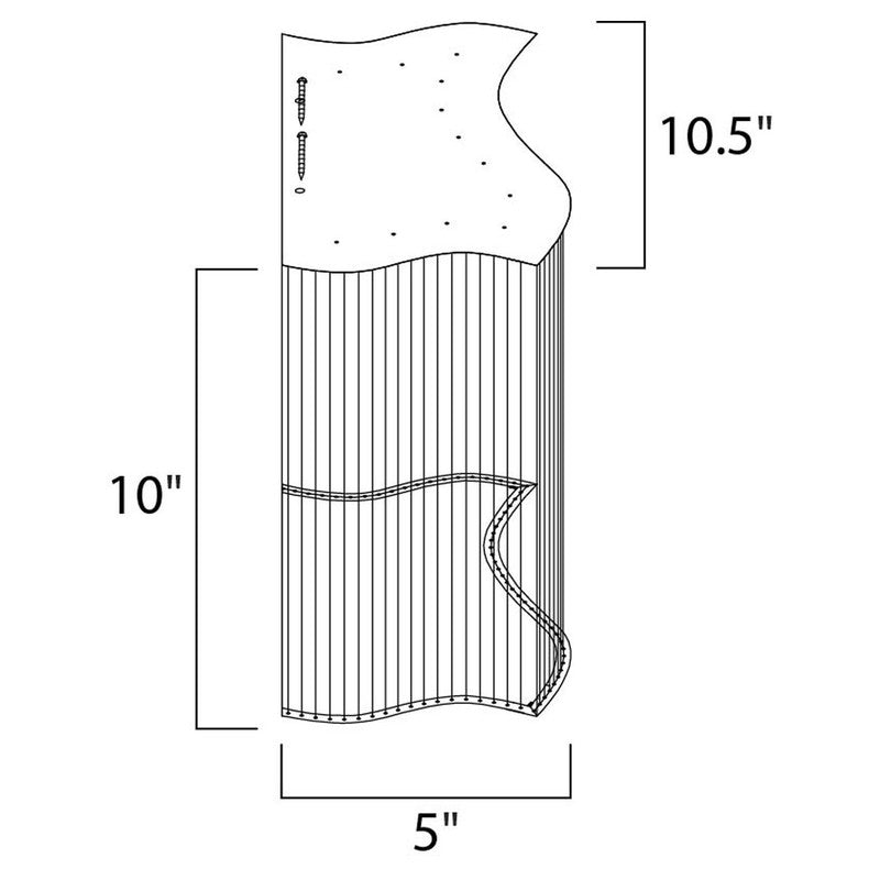 Maxim 39709CLPC - Swizzle 4 Light 11" Wall Sconce