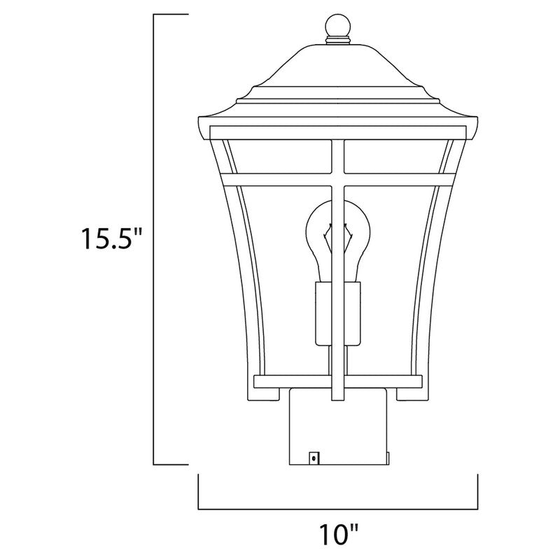 Maxim 40160GFCO - Balboa VX 1 Light 16" Post Light