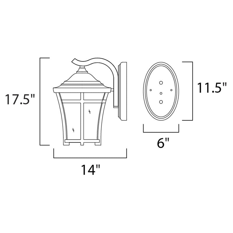 Maxim 40165GFCO - Balboa VX 1 Light 18" Wall Sconce