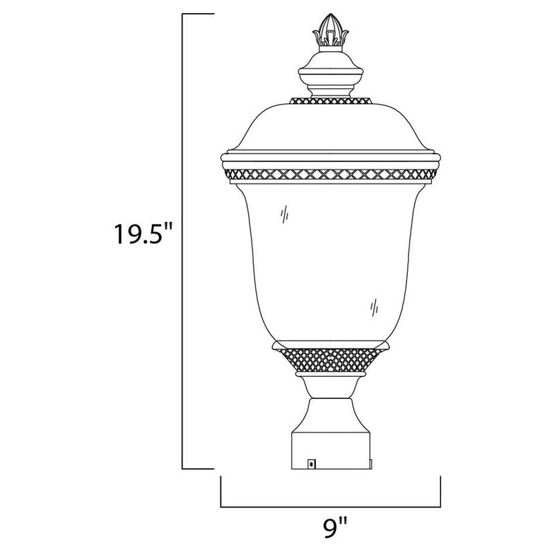 Maxim 40426WGOB - Carriage House VX 1 Light 20" Post Light