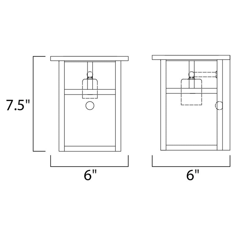 Maxim 4050HOBU - Coldwater 1 Light 8" Wall Sconce