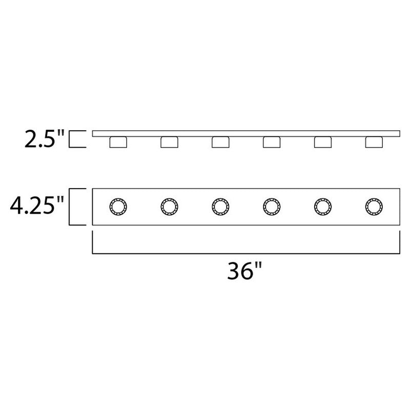 Maxim 4456PC - Essentials - 445x 6 Light 36" Vanity Light