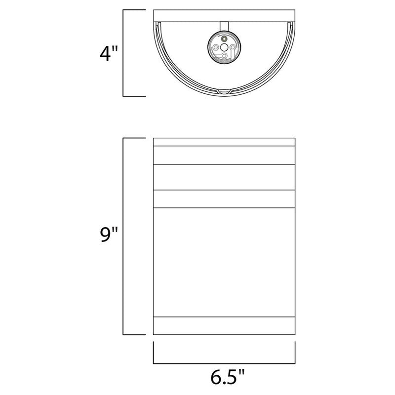 Maxim 5000FTOI - Arc 1 Light 9" Wall Sconce
