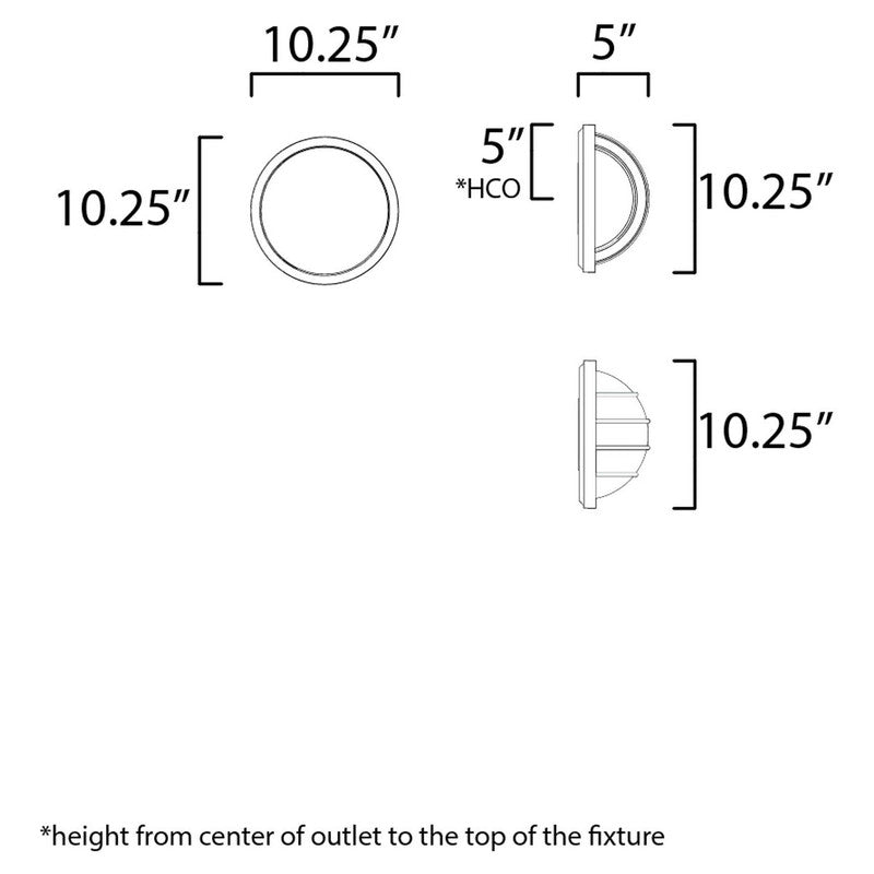 Maxim 51112FTBK - Bulwark 1 Light 10" Wall Sconce