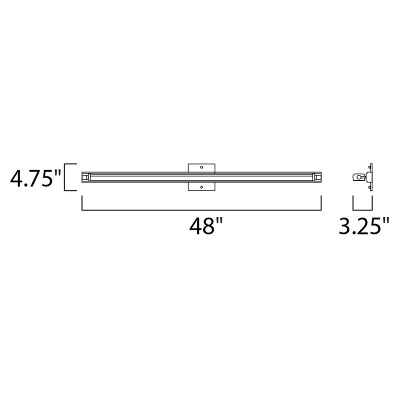 Maxim 53035WTPC - Director 1 Light 48" Vanity Light