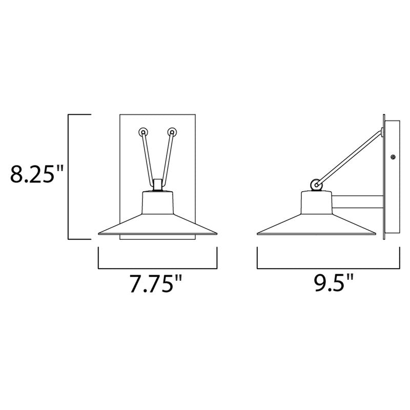Maxim 54361FTABZ - Civic 1 Light 10" Wall Sconce