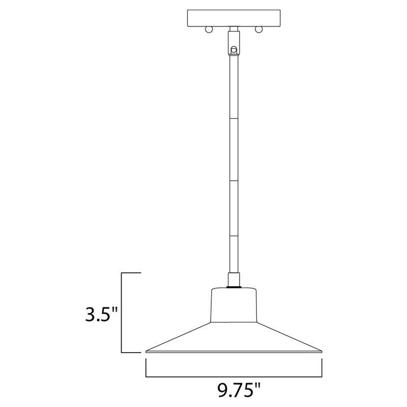 Maxim 54367FTABZ - Civic 1 Light 10" Pendant