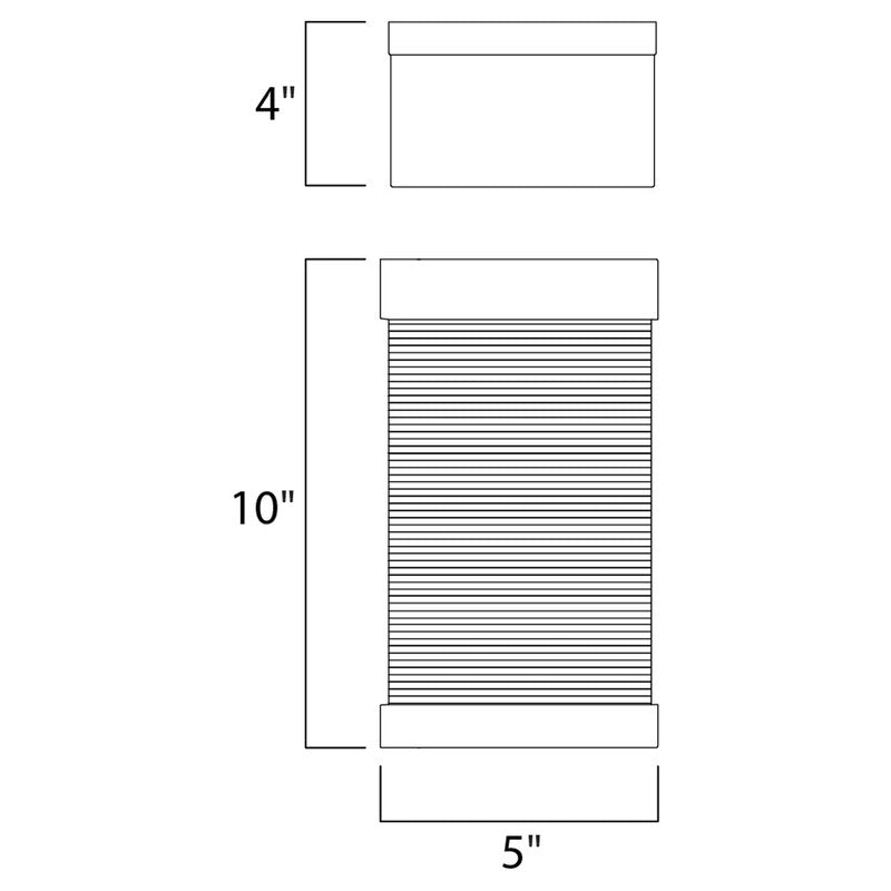Maxim 55222CLBZ - Stackhouse VX 1 Light 10" Wall Sconce