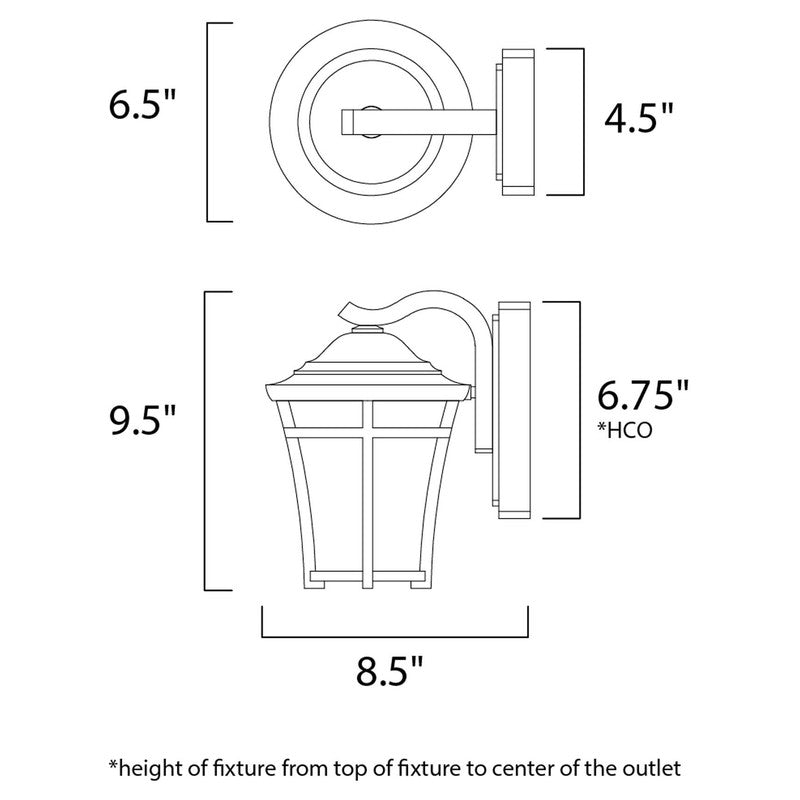 Maxim 55502LACO - Balboa DC LED E26 1 Light 10" Wall Sconce