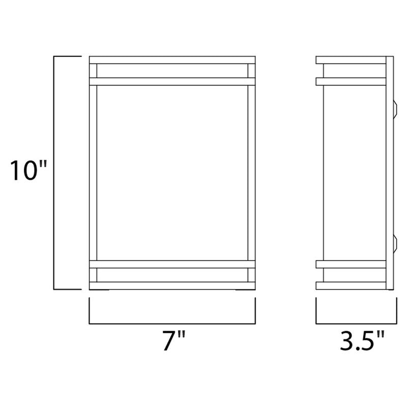 Maxim 55532WTSN - Linear 1 Light 10" LED Wall Sconce