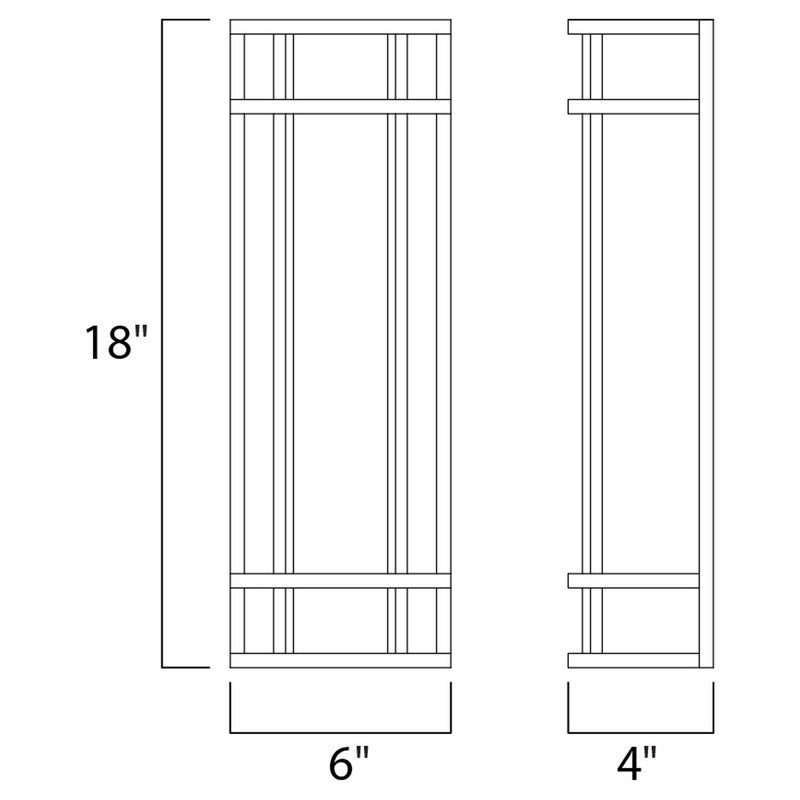 Maxim 55573WTBZ - Moon Ray 1 Light 18" Wall Sconce