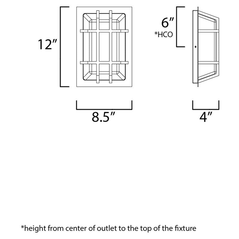 Maxim 55681WTBZ - Trilogy 1 Light 12" LED Wall Sconce