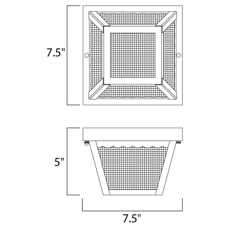 Maxim 6203FTBK - Outdoor Essentials - 620x 1 Light 8" Cast Pier Mount