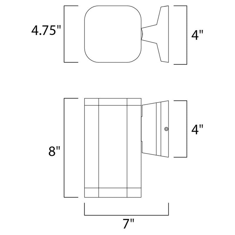 Maxim 86137AL - Lightray 1 Light 8" LED Wall Sconce