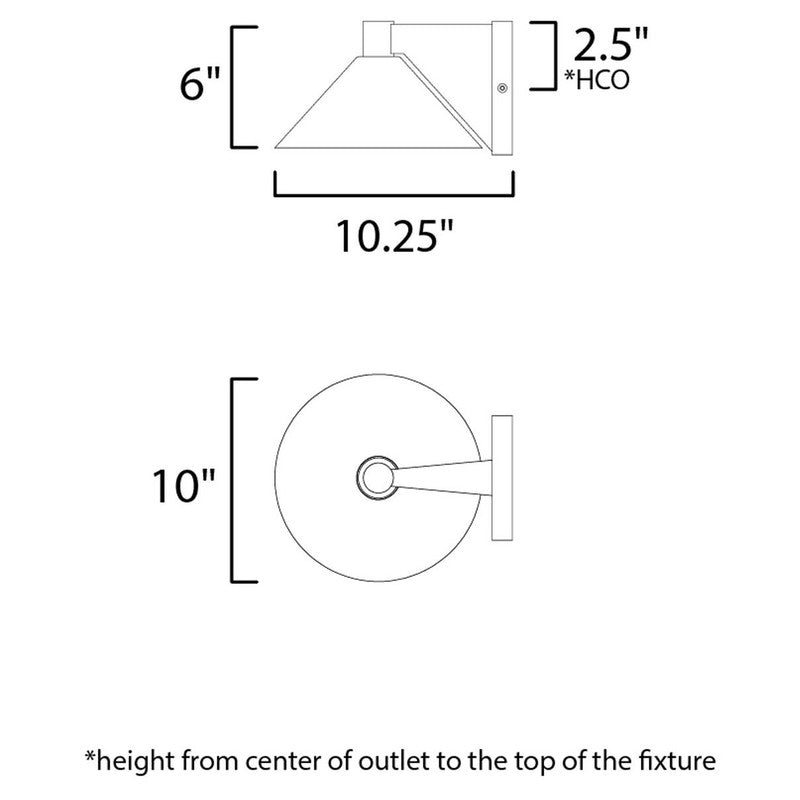 Maxim 86143AL - Conoid 1 Light 10" LED Wall Sconce