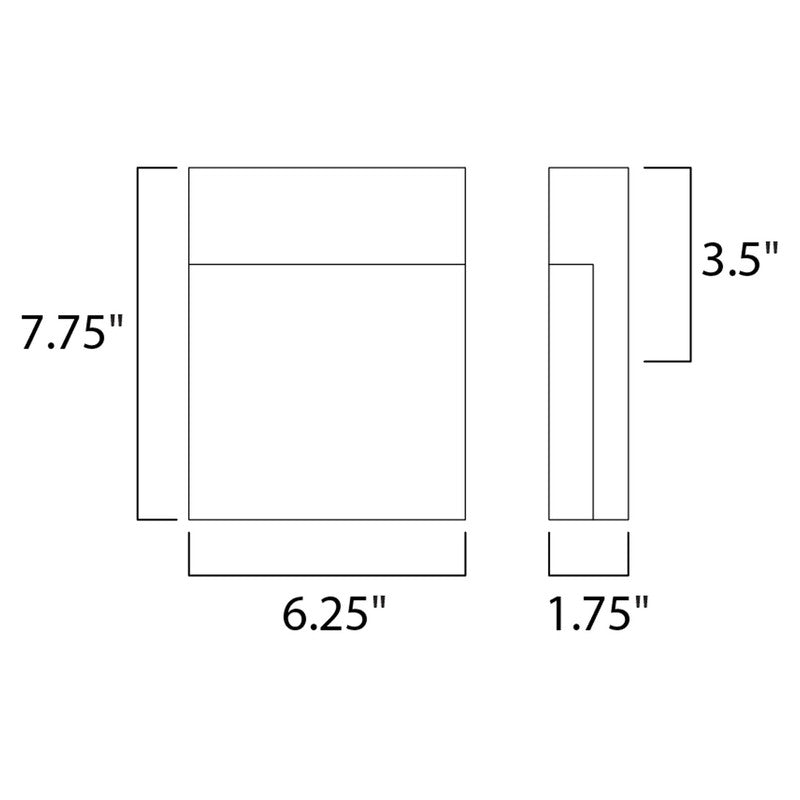 Maxim 86165BK - Eyebrow 8" LED Wall Sconce