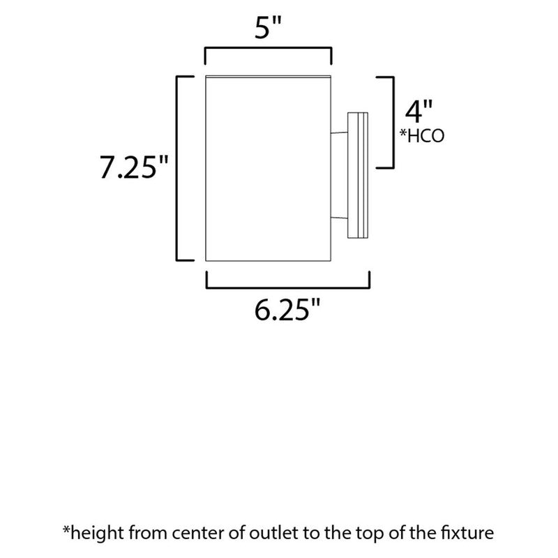 Maxim 86401AL - Outpost 1 Light 7" Wall Sconce
