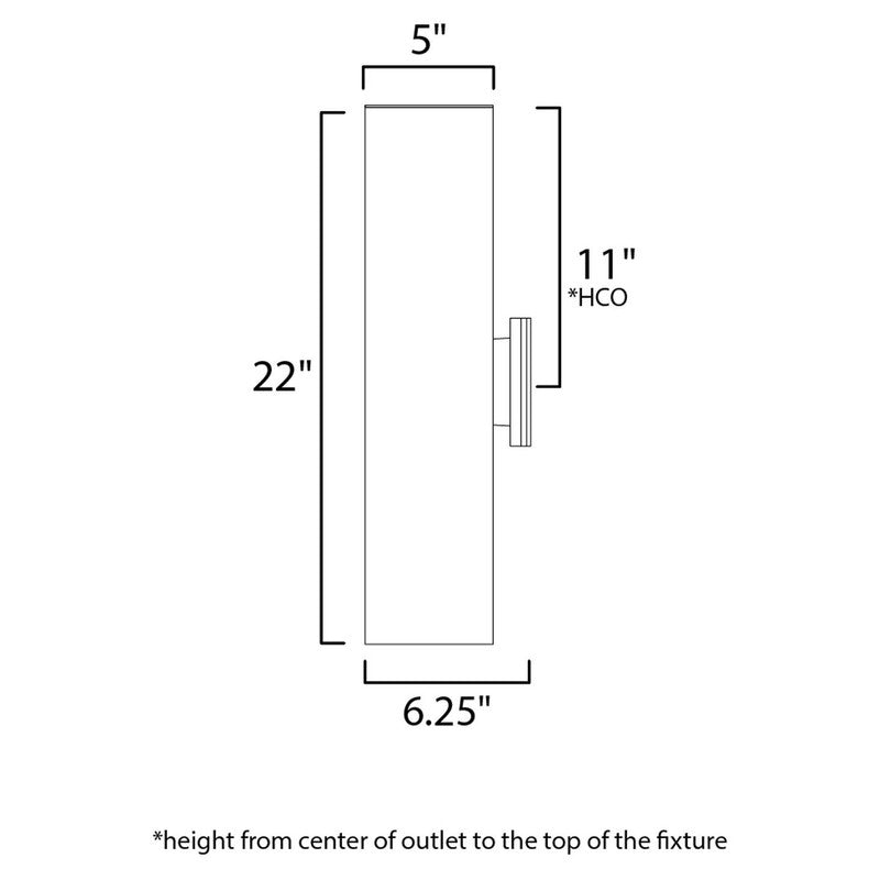 Maxim 86405AL - Outpost 2 Light 22" Wall Sconce