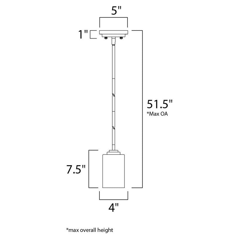 Maxim 90030SWOI - Deven 1 Light 8" Pendant