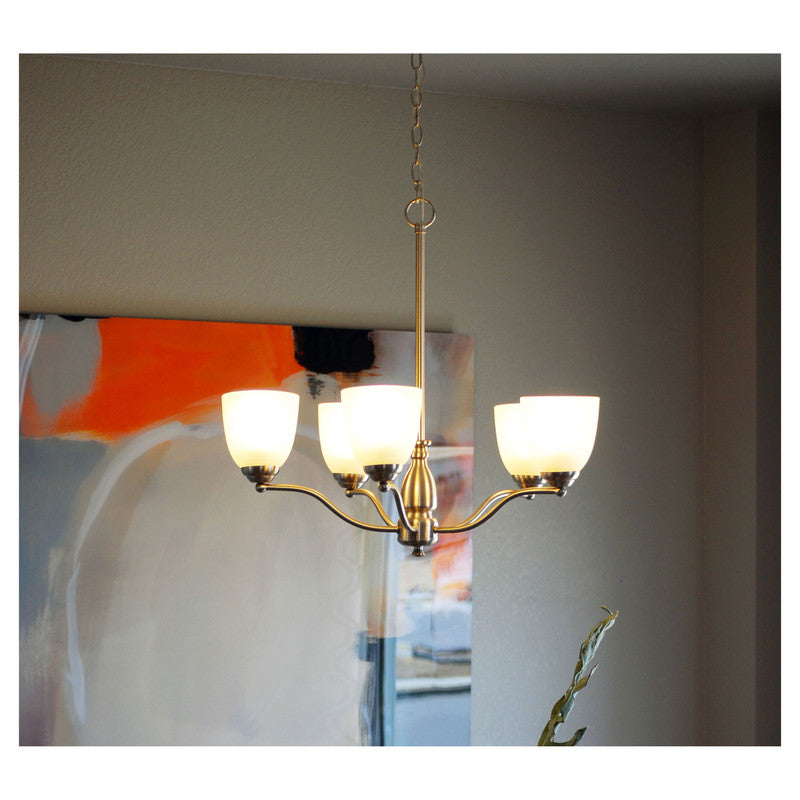 Maxim 10065FTBK - Stefan 5 Light 25" Chandelier