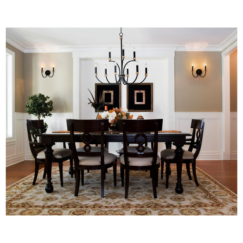 Maxim 11372BKAB - Charlton 2 Light 12" Wall Sconce