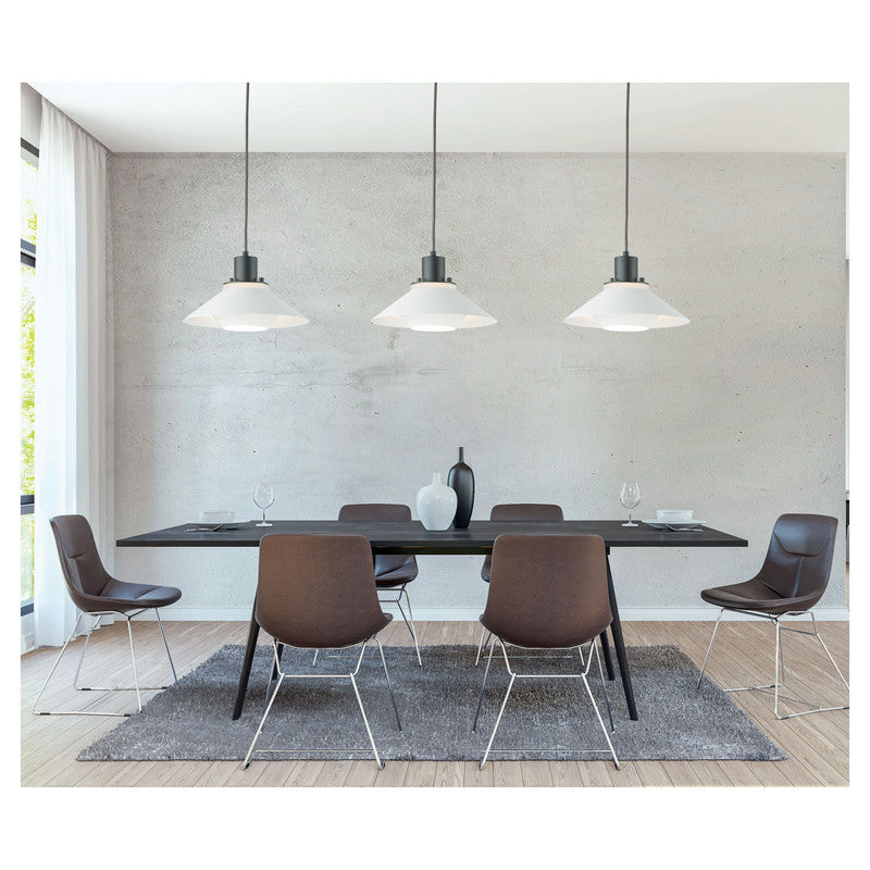 Maxim 11412BKWT - Oslo 1 Light 16" Pendant