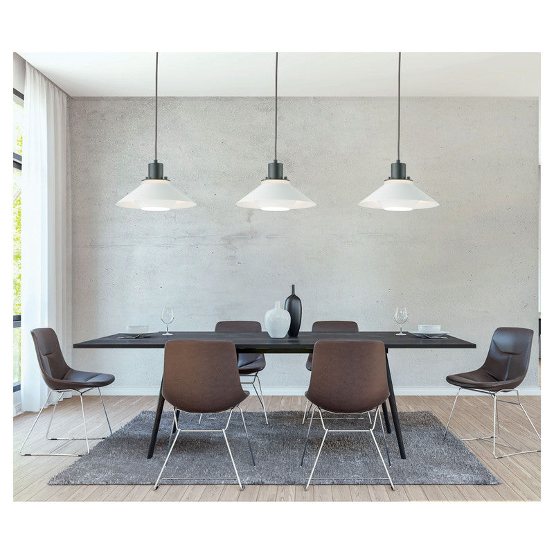 Maxim 11414BKWT - Oslo 1 Light 19" Pendant