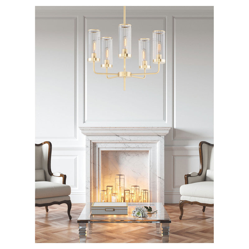 Maxim 11475CRBK - Crosby 5 Light 25" Chandelier