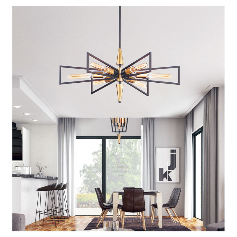 Maxim 11656BKSBR - Wings 6 Light 29" Chandelier