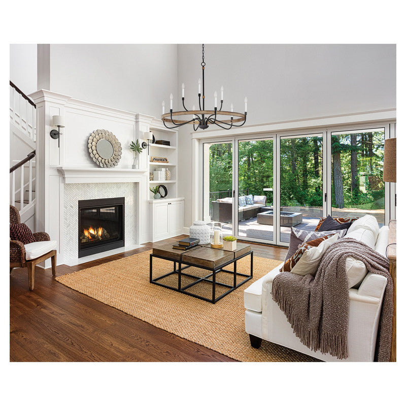 Maxim 14449DWBK - Franklin 9 Light 40" Chandelier