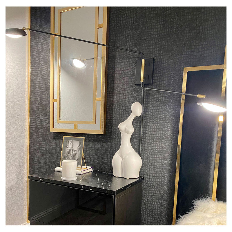 Maxim 21694BKSBR - Scan 1 Light 61" Floor Lamp