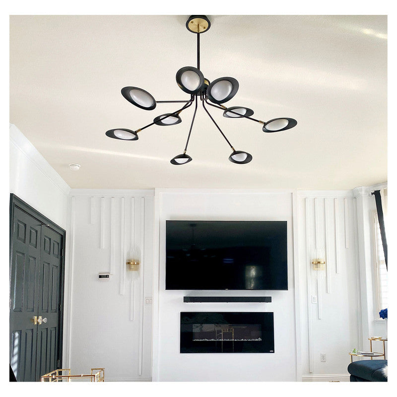 Maxim 21699BKSBR - Scan 9 Light 43" Chandelier