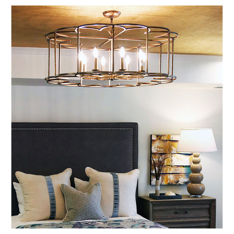 Maxim 24734BZF - Helix 8 Light 38" Chandelier