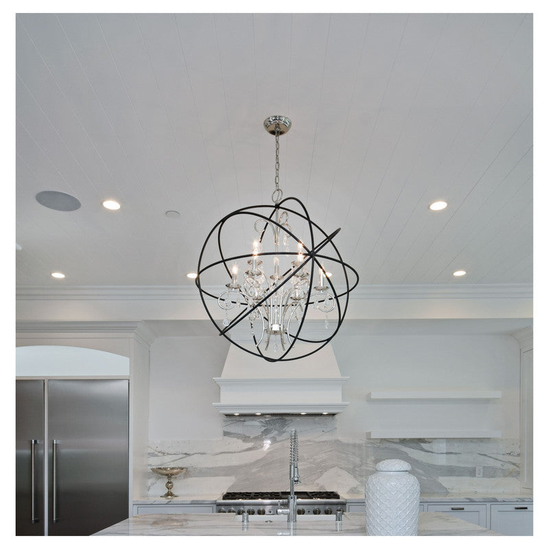 Maxim 25144ARPN - Orbit 6 Light 28" Pendant