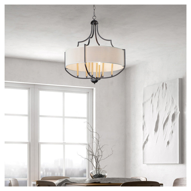 Maxim 25285WLBZAB - Savant 8 Light 35" Chandelier