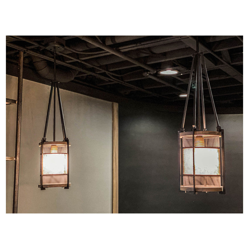 Maxim 27563BKBWAB - Boundry 1 Light 28" Pendant