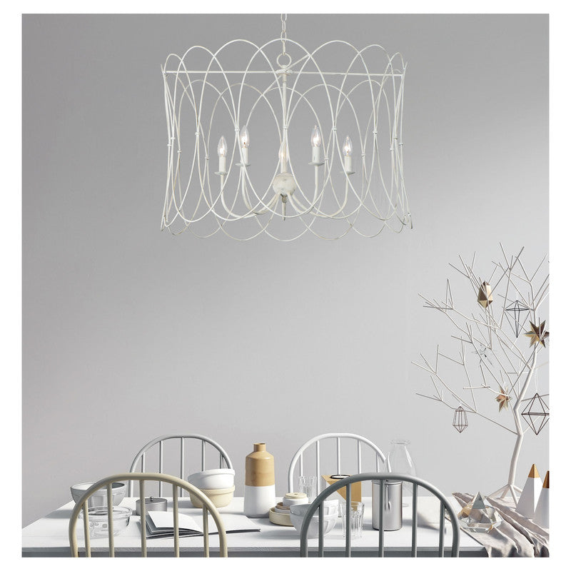 Maxim 27594WWT - Trellis 4 Light 19" Pendant