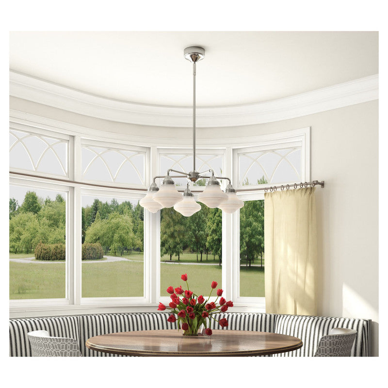Maxim 30245SWSN - New School 5 Light 28" Chandelier