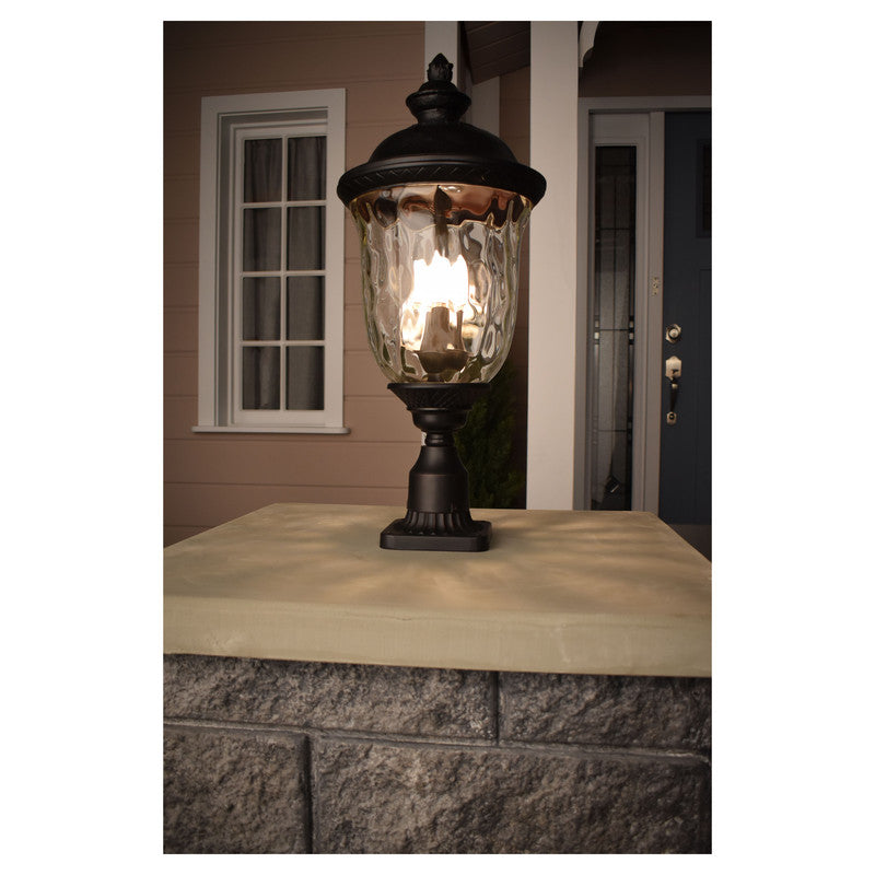Maxim 3420WGOB - Carriage House DC 3 Light 27" Post Light