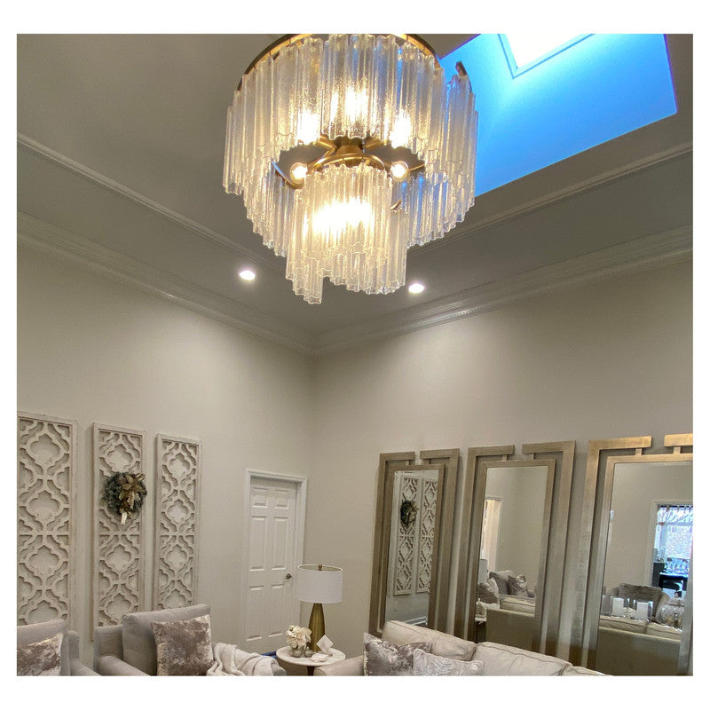 Maxim 39575WFLGS - Victoria 3+4 Light 25" Pendant