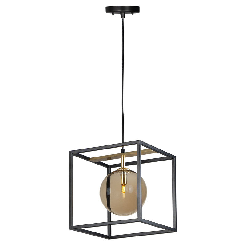 Maxim 11364CMPBKSBR - Fluid 1 Light 13" Pendant