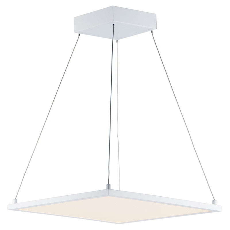 Maxim 57838WTSN - Wafer 1 Light 15" Square LED Pendant - 3000K