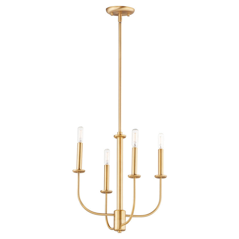 Maxim 10324BKSN - Wesley 4 Light 17" Chandelier