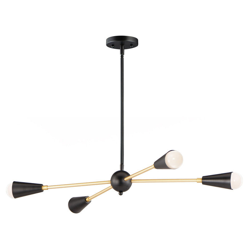 Maxim 11264BKSBR - Lovell 4 Light 32" Pendant