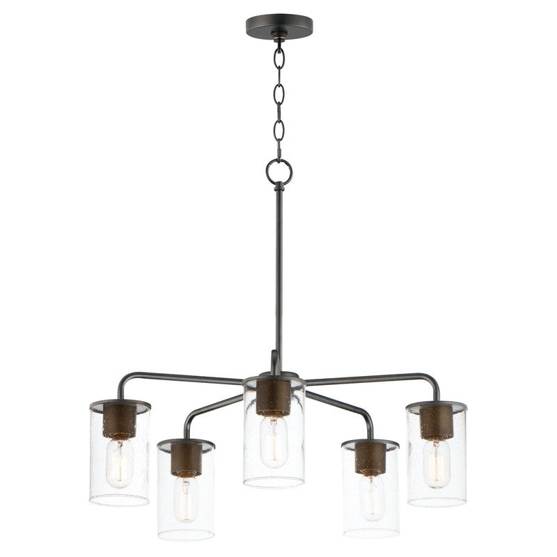 Maxim 11846CDABBK - Sleek 5 Light 25" Chandelier