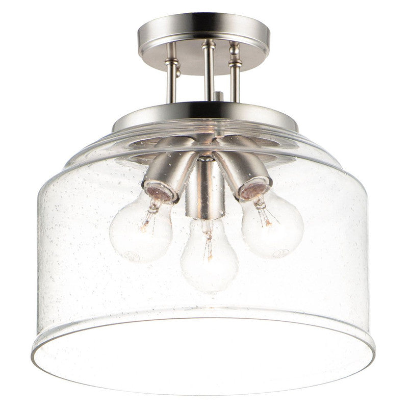 Maxim 12271CDBK - Acadia 3 Light 13" Semi Flush Ceiling Light