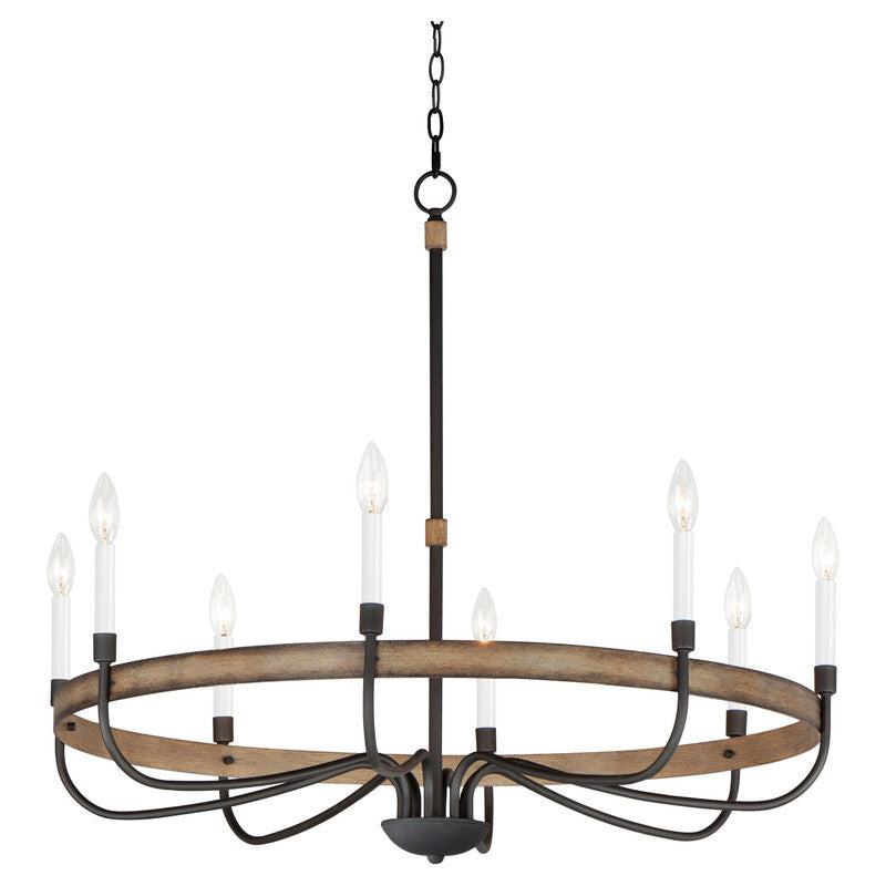 Maxim 14448DWBK - Franklin 8 Light 36" Chandelier